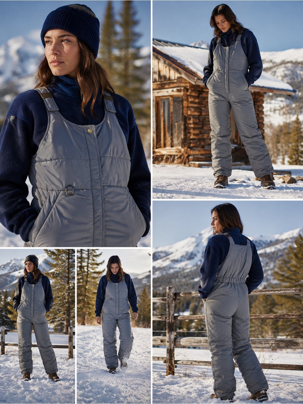 Eddie Bauer Expedition Women's Goose Down Snow Ski Pants Winter Bibs VTG Mint US